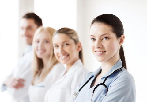 healthcare and medical - young team or group of doctors