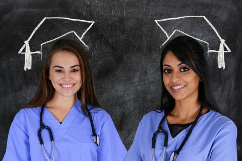 Female nurse working her job in a hospital